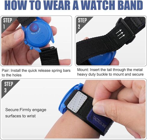 حزام ساعة القمر من النايلون سريع التحرير 20 ملم من ريتشي للرجال أوميغا × حزام سواتش متوافق مع أوميغا سبيدماستر/ سيماستر/ ريلماستر/ مهمة إلى القمر/ ميركوري/ الشمس/ المريخ/ الأرض/ المشتري/ نبتون/ بلوتو، أسود/ أزرق داكن/ أخضر / برتقالي/ أحمر in Kuwait