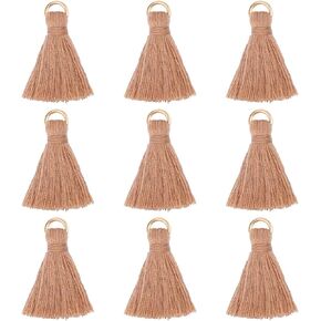 Wholesale Mini Tassel Charms Tiny Short Cotton Thread Tassels Bulk for Crafts and Jewelry Making (95-100PCS