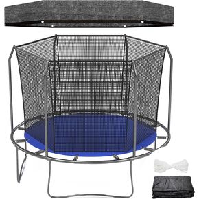 Windyun Trampoline Cover for 10 ft 12 ft Black Trampoline Sunshade Tent Cover Trampoline Top Cover for Round Trampoline Outdoor Sports Accessories, Tent Only,