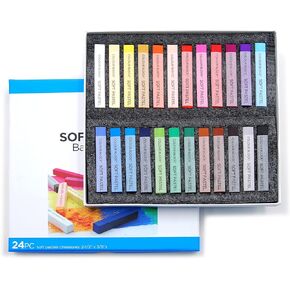 COLOUR BLOCK 24pc Assorted Soft Pastels Art Set | Chalk Pastels Ideal for Artists, Students and Beginner, Kids and Adults of any Age in Kuwait