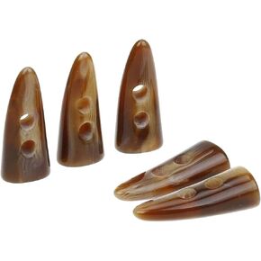 كوتووين [عبوة من 12 قطعة] أزرار معطفًا قابلة للتبديل من الراتنج بلون القهوة وحياكة يدوية الصنع، 3.8 سم × 1.5 سم (40 مم × 15 مم) in Kuwait