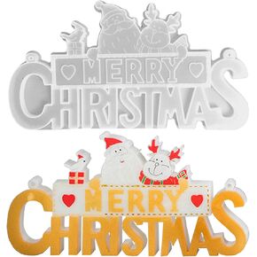 قالب عيد الميلاد من DSHE للراتنج، زخرفة شجرة عيد الميلاد المجيد، قالب صب مجوهرات من السيليكون، قالب إيبوكسي من الراتنج، أداة ديكور يدوية لصنع زينة باب عيد الميلاد لتزيين المنزل بنفسك in Kuwait