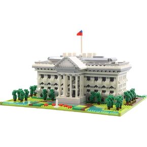 دفوب مكعبات بناء صغيرة صغيرة بتصميم معماري وايت هاوس (2021 قطعة) - مجموعة مكعبات بناء ثلاثية الابعاد للاطفال والكبار in Kuwait