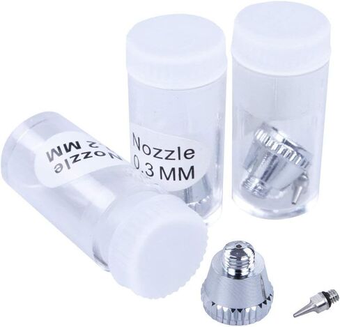 تيمبرتيك فرشاة هوائية مزدوجة المفعول تعمل بالجاذبية مع AG-130K وفرشاة هوائية AG-134K من سايد فيد، خرطوم البخاخة، فوهات 0.2/0.3/0.5 ملم للرسم in Kuwait