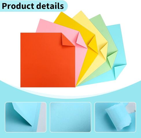 WYKOO 60 Sheets 12x12 Colorful Cardstock 200GSM, 20 Assorted Colors, Premium Thick Card Stock for DIY Art, Scrapbook, Paper Crafting,School Supplies in Kuwait