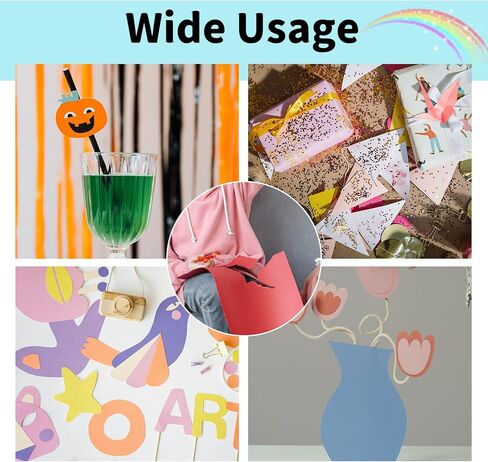 WYKOO 60 Sheets 12x12 Colorful Cardstock 200GSM, 20 Assorted Colors, Premium Thick Card Stock for DIY Art, Scrapbook, Paper Crafting,School Supplies in Kuwait