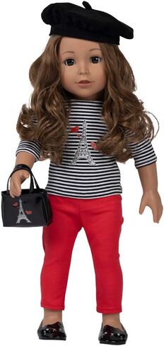 حصريًا من ADORA Amazon - دمية فتاة مقاس 18 بوصة بزي عصري وأنيق، تعزز اللعب التظاهري الإبداعي والتفاعلي الذي لا يُنسى - جاكلين الفتاة المذهلة in Kuwait