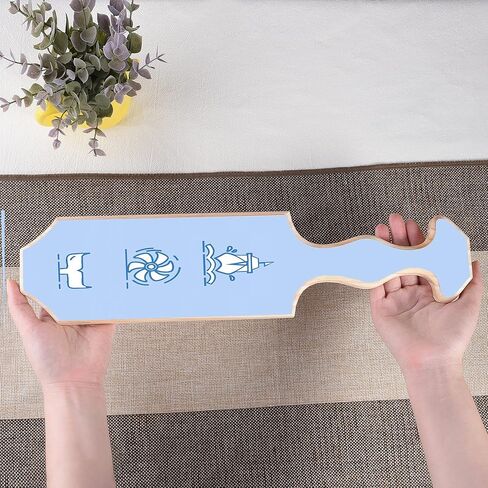 مجداف نسائي خشبي 17 انش، مجداف يوناني من الخشب الصلب غير المصقول in Kuwait