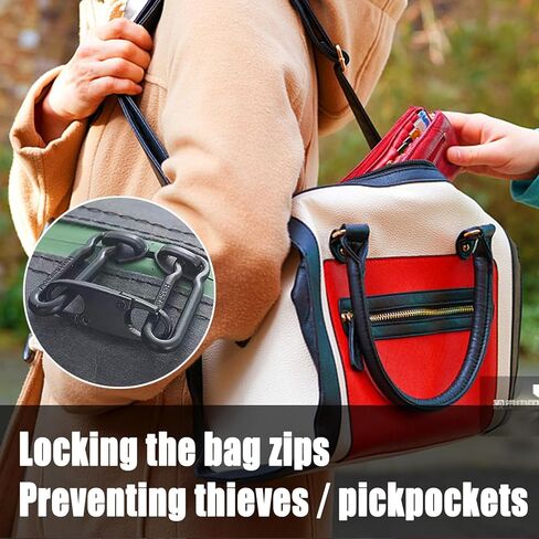 مشبك سحاب لمنع السرقة، استبدال سحب سحاب مزدوج الفتح، موصلات سحاب قابلة للفصل قفل بسحاب - فضي 4 قطع in Kuwait