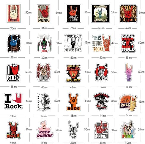 64 جهاز كمبيوتر شخصى ملصقات الصخور الكرتون الكتابة على الجدران جماليات الفينيل الشارات للماء للأطفال البالغين المراهقين لحفلة عيد ميلاد لوازم الديكور الهدايا لخوذة الكمبيوتر المحمول زجاجة مياه يومية سكرابوكينغ in Kuwait