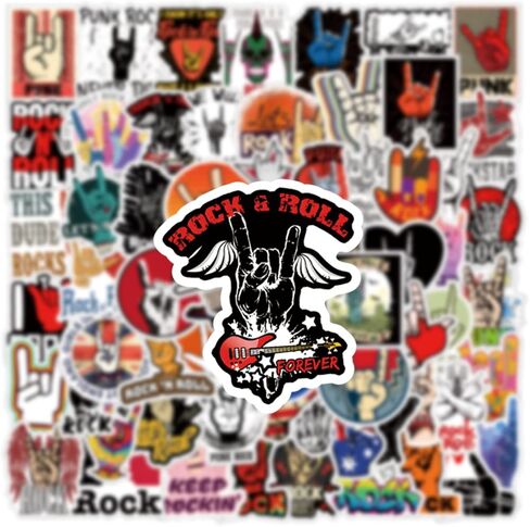 64 جهاز كمبيوتر شخصى ملصقات الصخور الكرتون الكتابة على الجدران جماليات الفينيل الشارات للماء للأطفال البالغين المراهقين لحفلة عيد ميلاد لوازم الديكور الهدايا لخوذة الكمبيوتر المحمول زجاجة مياه يومية سكرابوكينغ in Kuwait