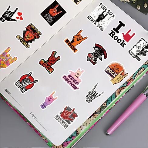 64 جهاز كمبيوتر شخصى ملصقات الصخور الكرتون الكتابة على الجدران جماليات الفينيل الشارات للماء للأطفال البالغين المراهقين لحفلة عيد ميلاد لوازم الديكور الهدايا لخوذة الكمبيوتر المحمول زجاجة مياه يومية سكرابوكينغ in Kuwait