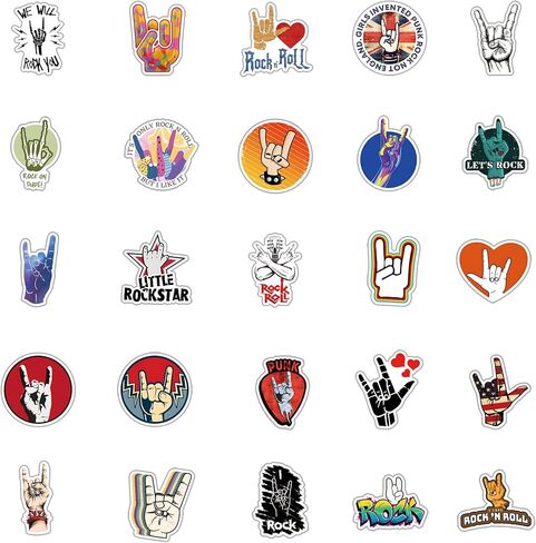 64 جهاز كمبيوتر شخصى ملصقات الصخور الكرتون الكتابة على الجدران جماليات الفينيل الشارات للماء للأطفال البالغين المراهقين لحفلة عيد ميلاد لوازم الديكور الهدايا لخوذة الكمبيوتر المحمول زجاجة مياه يومية سكرابوكينغ in Kuwait