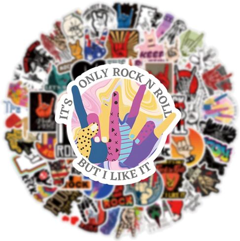 64 جهاز كمبيوتر شخصى ملصقات الصخور الكرتون الكتابة على الجدران جماليات الفينيل الشارات للماء للأطفال البالغين المراهقين لحفلة عيد ميلاد لوازم الديكور الهدايا لخوذة الكمبيوتر المحمول زجاجة مياه يومية سكرابوكينغ in Kuwait