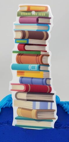 مجموعة غلاف كعكة عيد الميلاد مكونة من 7 قطع من Bookworm Book Lover Reader (تصميم فريد) in Saudi Arabia