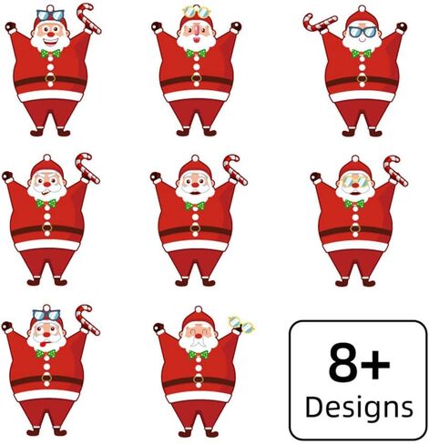 24 ورقة من ملصقات ألعاب حفلات عيد الميلاد، اصنع وجه رجل الثلج الخاص بك على شكل حيوان الرنة ملصقات شخصيات عيد الميلاد، مزيج وتطابق أوراق الملصقات أنشطة عيد الميلاد للأطفال الأولاد والبنات in Kuwait