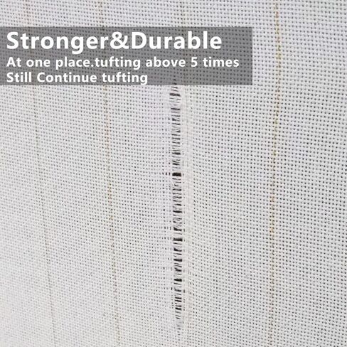 Tuftech 79 * 59 inches Non-breakable Tufting Cloth with Mark Lines,Primary Monks Cloth for Tufting Gun, Rugs, Punch Needle,Large Size tufting Fabric,One of Tufting Supplies in Kuwait