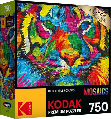 RoseArt - Kodak Premium Mosaics - American Pickup Truck - 750 Piece Jigsaw Puzzle for Adults in Kuwait
