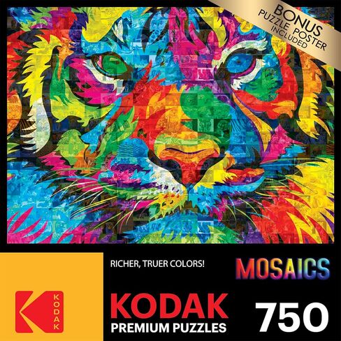 RoseArt - Kodak Premium Mosaics - American Pickup Truck - 750 Piece Jigsaw Puzzle for Adults in Kuwait