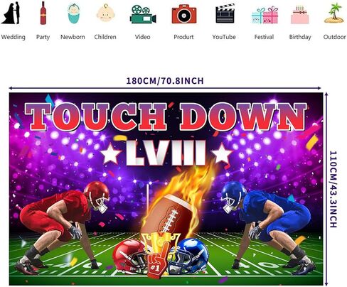 ديكورات حفلات كرة القدم، لافتة خلفية لألعاب كرة القدم الفائقة، موضوع كرة القدم، هدايا حفلات أعياد الميلاد، دعامات خلفية للتصوير الفوتوغرافي in Kuwait