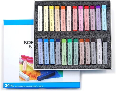 COLOUR BLOCK 24pc Assorted Soft Pastels Art Set | Chalk Pastels Ideal for Artists, Students and Beginner, Kids and Adults of any Age in Kuwait