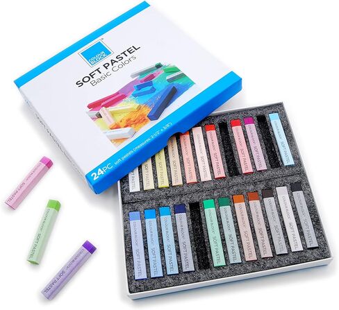 COLOUR BLOCK 24pc Assorted Soft Pastels Art Set | Chalk Pastels Ideal for Artists, Students and Beginner, Kids and Adults of any Age in Kuwait