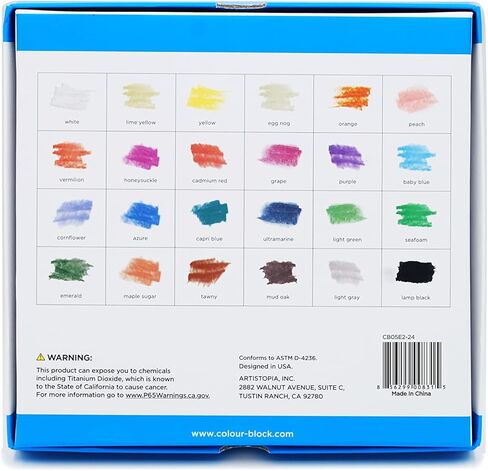 COLOUR BLOCK 24pc Assorted Soft Pastels Art Set | Chalk Pastels Ideal for Artists, Students and Beginner, Kids and Adults of any Age in Kuwait