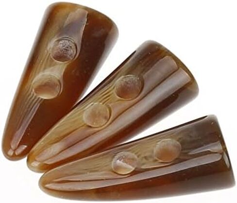 كوتووين [عبوة من 12 قطعة] أزرار معطفًا قابلة للتبديل من الراتنج بلون القهوة وحياكة يدوية الصنع، 3.8 سم × 1.5 سم (40 مم × 15 مم) in Kuwait