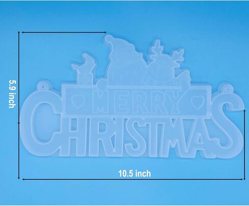 قالب عيد الميلاد من DSHE للراتنج، زخرفة شجرة عيد الميلاد المجيد، قالب صب مجوهرات من السيليكون، قالب إيبوكسي من الراتنج، أداة ديكور يدوية لصنع زينة باب عيد الميلاد لتزيين المنزل بنفسك in Kuwait