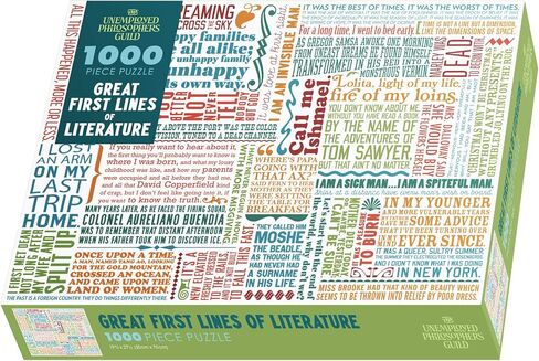 أحجية تجميع الصور التي تحمل عبارة «The Unemployed Philosophers Guild First Line of Adver» - 1000 قطعة - تتضمن ملصق صغير مع أحجية فنية in Saudi Arabia