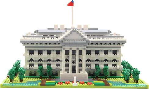 دفوب مكعبات بناء صغيرة صغيرة بتصميم معماري وايت هاوس (2021 قطعة) - مجموعة مكعبات بناء ثلاثية الابعاد للاطفال والكبار in Kuwait