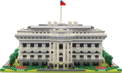 دفوب مكعبات بناء صغيرة صغيرة بتصميم معماري وايت هاوس (2021 قطعة) - مجموعة مكعبات بناء ثلاثية الابعاد للاطفال والكبار in Kuwait