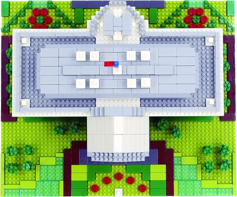 دفوب مكعبات بناء صغيرة صغيرة بتصميم معماري وايت هاوس (2021 قطعة) - مجموعة مكعبات بناء ثلاثية الابعاد للاطفال والكبار in Kuwait