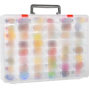 حافظة متوافقة مع سلسلة ديزني دوربلز مالتي بيك 7 8 6 5، مجموعة العاب صغيرة قابلة للتجميع لشخصيات اميرات ديزني، حامل منظم عرض العاب الاطفال (صندوق فقط) - شفاف in Kuwait