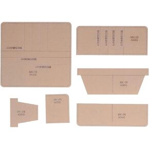 Long Wallet Acrylic Template,6Pcs DIY Leathercraft Clear Acrylic Wallet Pattern Stencil Transparent Handmade Leather Goods for DIY Tool in Saudi Arabia