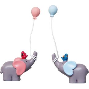 زوج واحد من أغطية الكيك من Sunormi باللون الأزرق والوردي مع بالونات تزيين الكعك لحفلات استقبال المولود الجديد للبنات والأولاد والبنات وديكور كعكة عيد ميلاد للأطفال in Kuwait