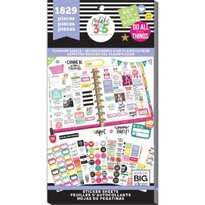 me & my BIG ideas PPSV-16 Create 365 The Happy Planner Sticker Value Pack Planner, Alpha