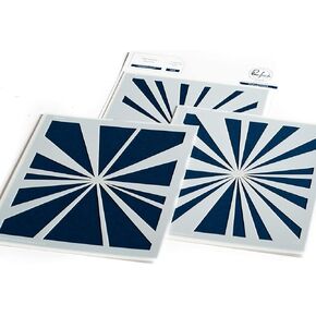 Pinkfresh Studio Stencils 4.25"X5.25" 3/Pkg-Sunburst -PFST22 in Kuwait