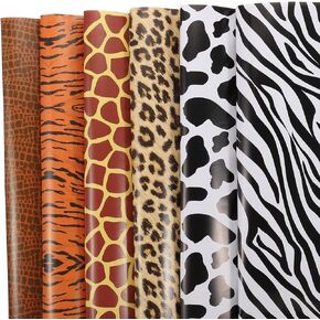 MECCANIXITY Birthday Wrapping Paper Sheet, Multi Stripe 20 x 28 Inch Gift Wrapping Paper for Wedding, Parties 6Pcs