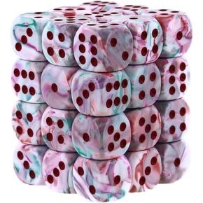 Chessex Festive 12mm d6 Pop Art™/red Dice Block™ (36 dice) in Saudi Arabia