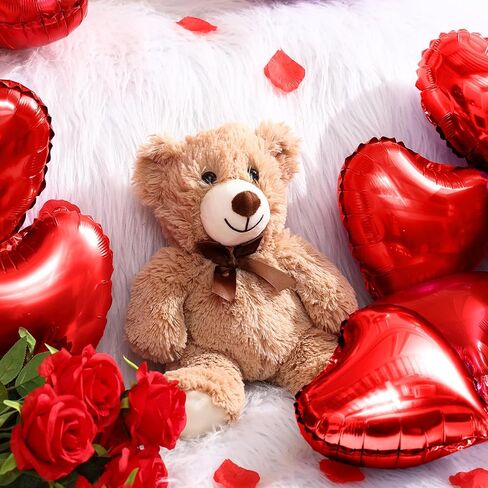 Talltalk 200 Pack Valentine's Day Balloons 10 Inch Heart Shape Balloons Red Heart Foil Helium Balloons for Valentines Day Birthday Wedding Bridal Shower Baby Shower Party Decoration(Red) in Saudi Arabia