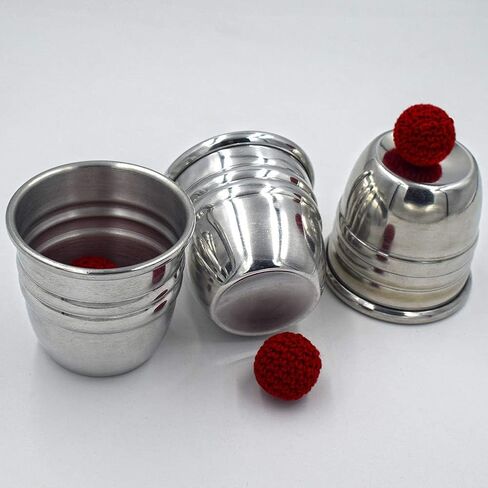 بريليانت ماجيك اكواب وكرات سحرية - اكواب الومنيوم مصقولة بجودة احترافية وكرات محبوكة متضمنة in Kuwait