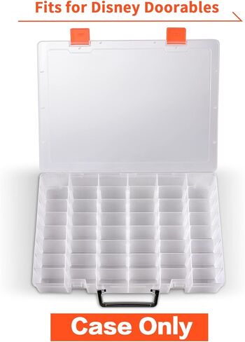 حافظة متوافقة مع سلسلة ديزني دوربلز مالتي بيك 7 8 6 5، مجموعة العاب صغيرة قابلة للتجميع لشخصيات اميرات ديزني، حامل منظم عرض العاب الاطفال (صندوق فقط) - شفاف in Kuwait