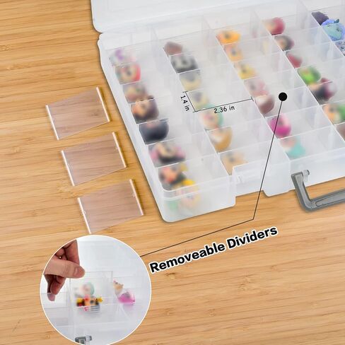 حافظة متوافقة مع سلسلة ديزني دوربلز مالتي بيك 7 8 6 5، مجموعة العاب صغيرة قابلة للتجميع لشخصيات اميرات ديزني، حامل منظم عرض العاب الاطفال (صندوق فقط) - شفاف in Kuwait