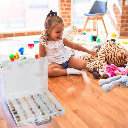 حافظة متوافقة مع سلسلة ديزني دوربلز مالتي بيك 7 8 6 5، مجموعة العاب صغيرة قابلة للتجميع لشخصيات اميرات ديزني، حامل منظم عرض العاب الاطفال (صندوق فقط) - شفاف in Kuwait