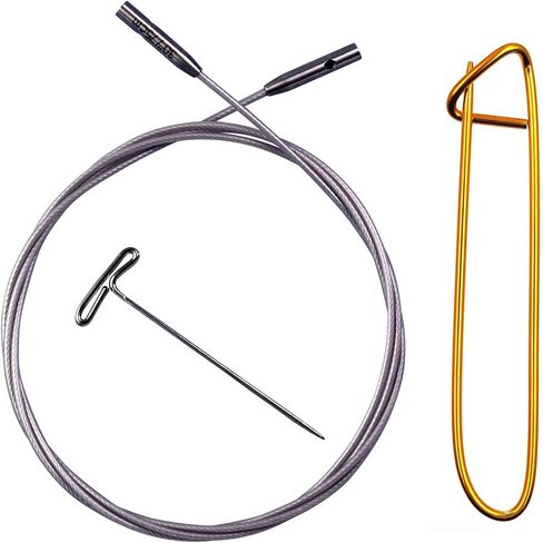 ChiaoGoo Twist Swiv360 Swivel Cable Small 8-inch (20cm) Fits US 2, 3, 4, 5, 6, 7, 8 Interchangeable Knitting Needle Tips, Bundle with 1 Tightening Key & 1 Artsiga Crafts Stitch Holder 7708-S in Saudi Arabia