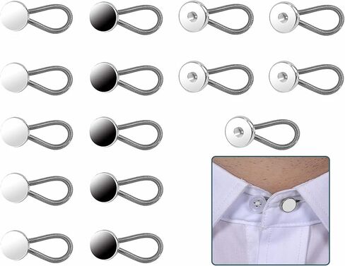 15 قطعة من وصلات الياقة، وموسعة الرقبة، وموسعات الأزرار، وزر عجب مرن لقمصان الرجال التي تناسب البنطلون والمعطف والقمصان in Kuwait