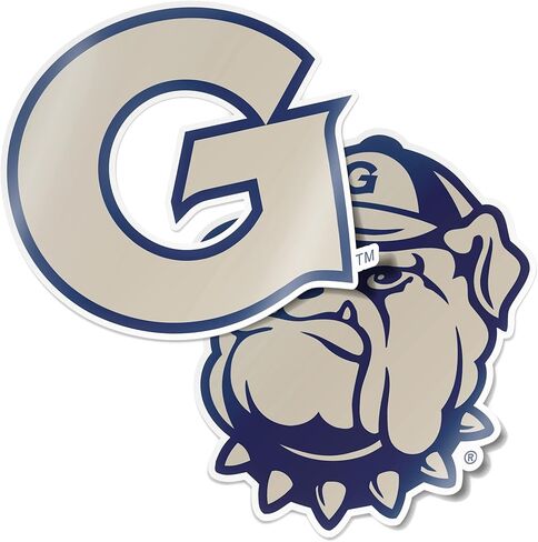 ملصق من الفينيل لجامعة جورج تاون Hoyas GU لزجاجة مياه للكمبيوتر المحمول ودفتر قصاصات السيارة (مجموعة 4 بوصة V1) in Saudi Arabia