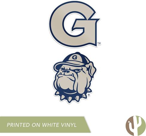 ملصق من الفينيل لجامعة جورج تاون Hoyas GU لزجاجة مياه للكمبيوتر المحمول ودفتر قصاصات السيارة (مجموعة 4 بوصة V1) in Saudi Arabia