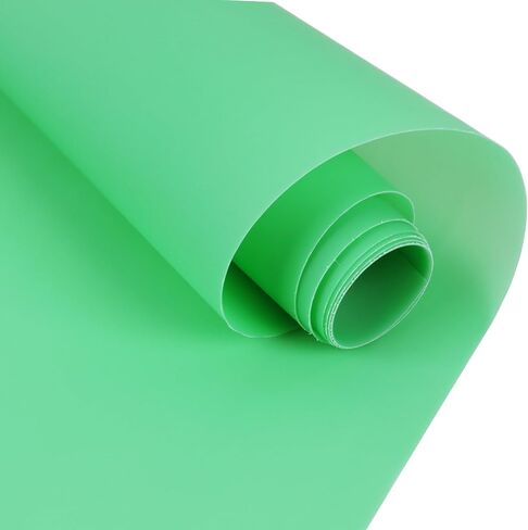صفائح جلدية صناعية ناعمة من مادة PVC من Ramya مصنوعة من جلد الفينيل المقاوم للماء مقاس 7.8 بوصة × 53 بوصة (20 سم × 135 سم) تستخدم في صناعة الأقراط الجلدية والمشروعات اليدوية اليدوية (أسود) in Kuwait